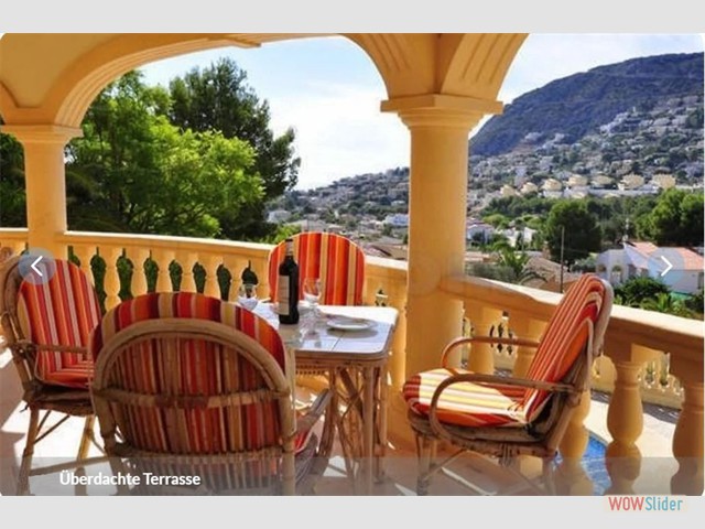 berdachte Terrasse